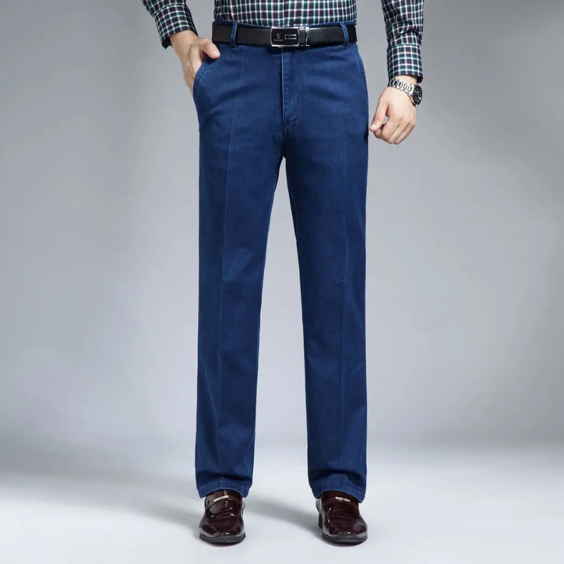 Icone™ RetroJeans: Heren Hoge Taille Toevallig Retro Jeans