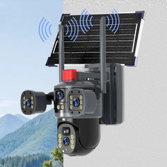 Globetrek° DomeCamera: Drievoudige Lens Op Zonne-Energie Domecamera