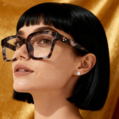 SquareEyewear 1+1 GRATIS - Blauw Licht Beschermende Bril Vierkante Frame Oog Slijtage