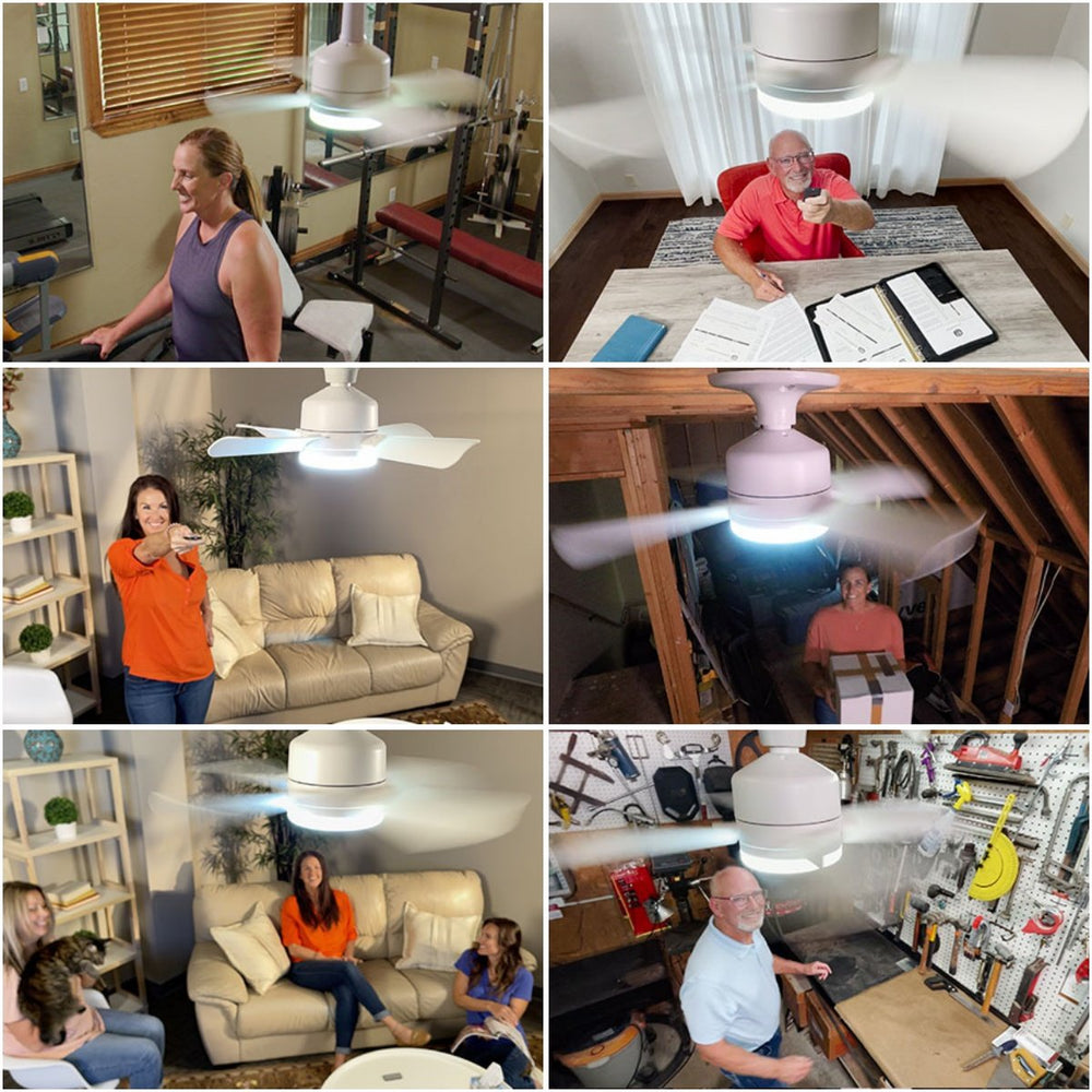 Ledsen™ IlluminatedFan: 2 In 1 Koelventilator En Helder Verlicht Licht