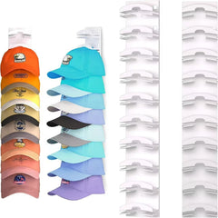 GlideHold® HatOrganizer 1+1 GRATIS: Wand Gemonteerd Hoeden Organizer Rek