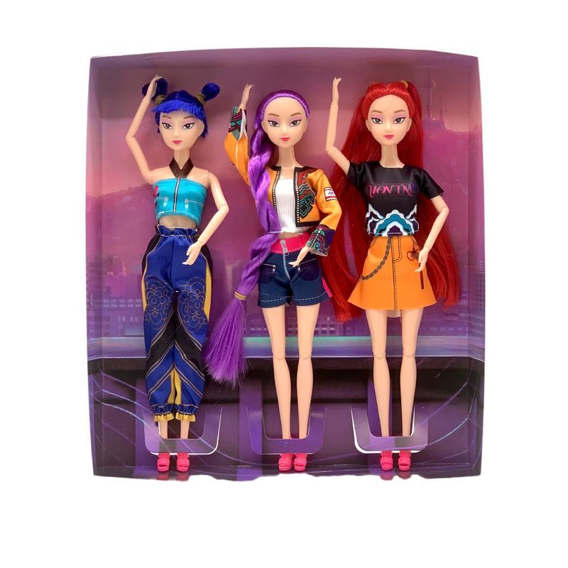 Kletshuts™ CharacterDolls: K-Pop Vrouwelijke Karakter Jager Speelgoed Poppen Set