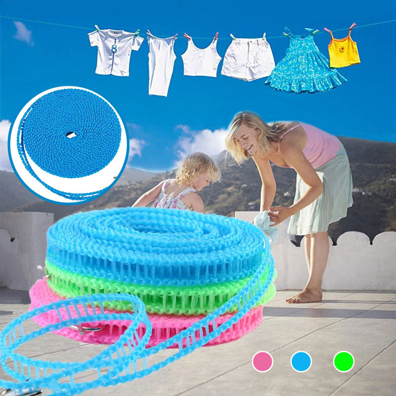 GlideHold® HangingLine: 5M Hanglijn Voor Het Drogen Van Kleding