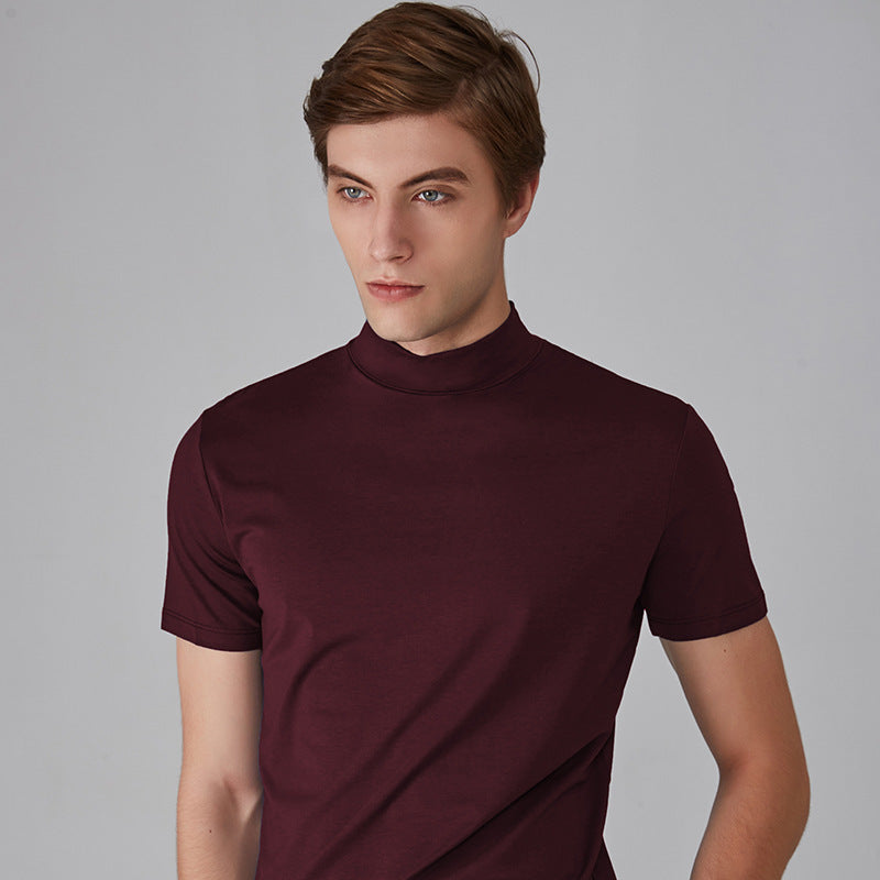 Icone™ FitShirt 1+1 GRATIS: Heren Slanke Pasvorm Hoge Nek Ongedwongen Overhemd