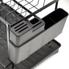 Globetrek° DishDrainer: Multi-Level Ruimtebesparende Keuken Afdruiprek Organizer