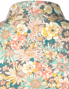 Icone™ FloralSleeve - Tijdloos Klassieke Stijl Bloemenprint Top