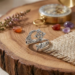 Jewelance™ KnotRing 1+1 GRATIS: Vintage-geïnspireerde Verstelbare Minimalistische Keltische Knoopring