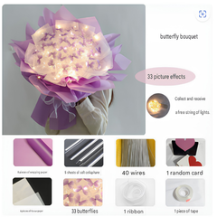 ButterflyBouquet™ - DIY Handgemaakte Bloemen Vlinder Boeket Knutsel