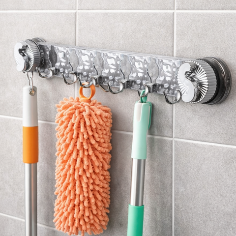 GlideHold® SuctionHooks 1+1 GRATIS: Eenvoudige installatie Zware Wandbevestigde Zuighaakjes