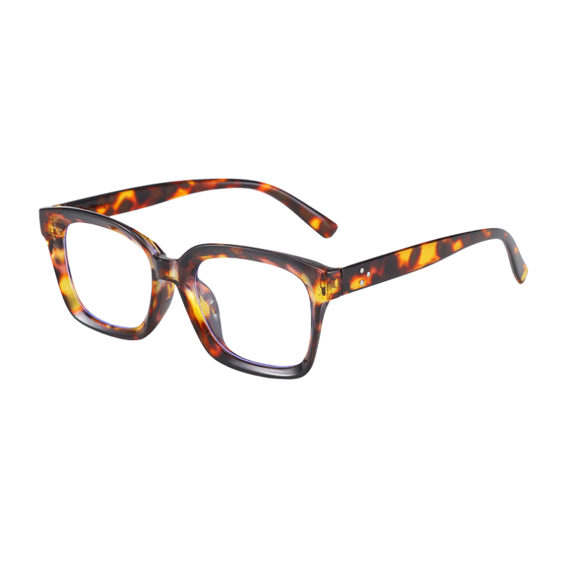 SquareEyewear 1+1 GRATIS - Blauw Licht Beschermende Bril Vierkante Frame Oog Slijtage