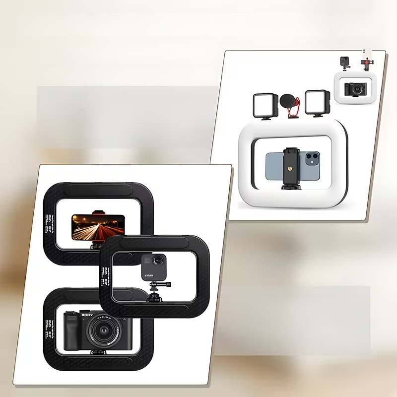 Ledsen™ StudioLight: Verstelbare Rechthoekige LED Studio Licht Met Telefoonhouder