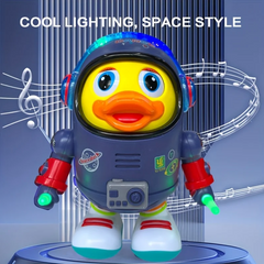 Kletshuts™ DancingDuck – Interactief Muzikaal Ruimte Dansende Eend Astronaut Speelgoed