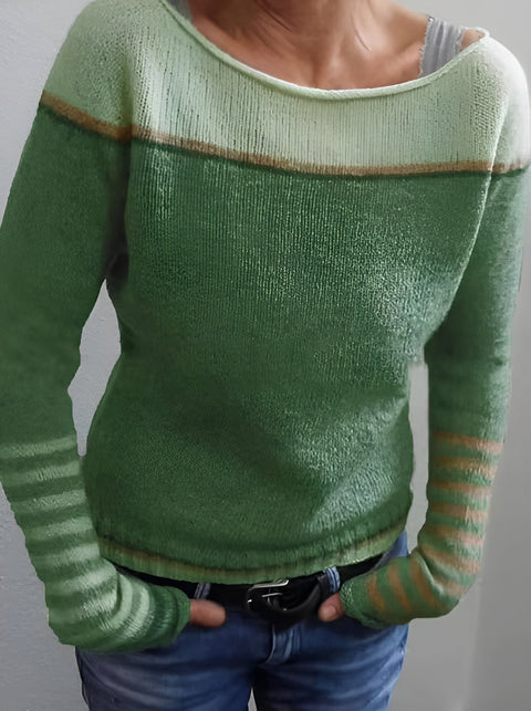 Icone™ CozyStripe - Stijlvol Tijdloos Patroon Ontspannen Pasvorm Gezellige Gestreepte Trui