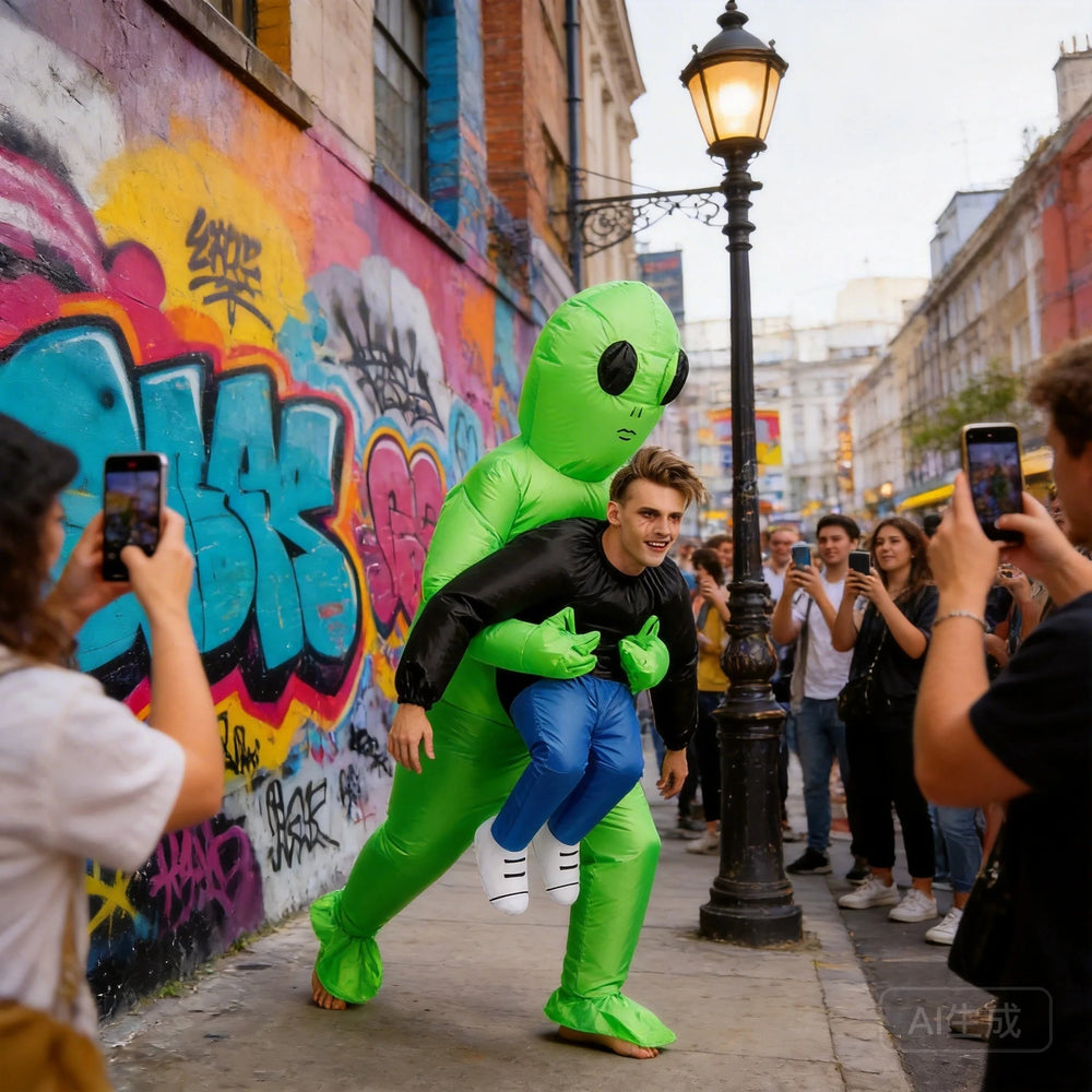Kletshuts™ AlienCostume: Grappig Vreemdeling Dragen Ontwerp Oog Vangen Feest Kostuum