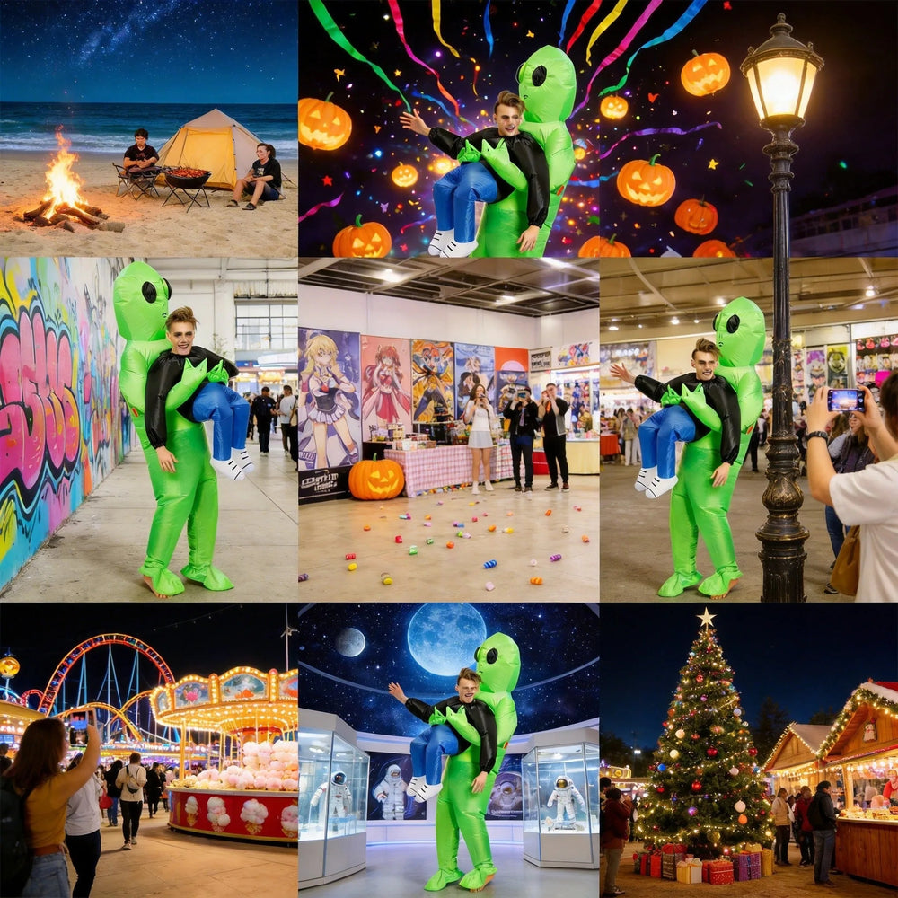 Kletshuts™ AlienCostume: Grappig Vreemdeling Dragen Ontwerp Oog Vangen Feest Kostuum