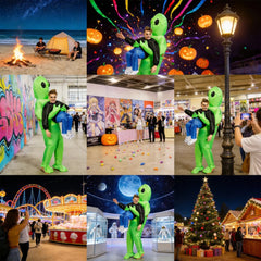 Kletshuts™ AlienCostume: Grappig Vreemdeling Dragen Ontwerp Oog Vangen Feest Kostuum