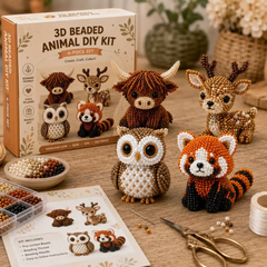 Kletshuts™ BeadCrafts: Beginner-Vriendelijk Plezier 3D DIY Kralen Knutselen
