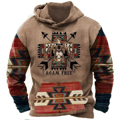 Icone™ WesternHoodie: Stijlvolle Vintage Losse Pasvorm Comfortabele Western Hoodie