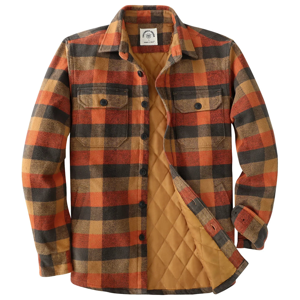 Icone™ CheckeredJacket: Winter Capuchon Toevallig Geruite Jasje