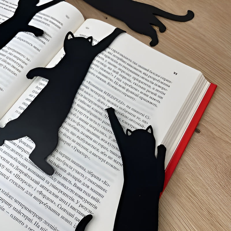 CatBookmark: Decoratieve Pagina Markeerder En Kat Boekenlegger Clip Set