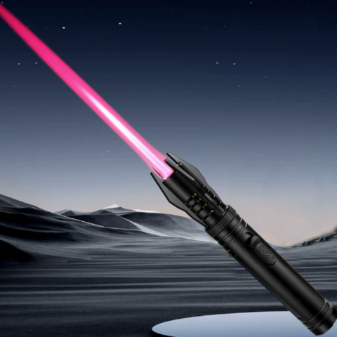 LightsaberFlame: Draagbaar Lichtzwaard Windbestendig Vlam Blaas Zaklamp Aansteker