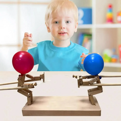 Kletshuts™ BalloonDuel: Houten Speelgoed Ballon Interactief Duel Spel Leuk Feest Spel