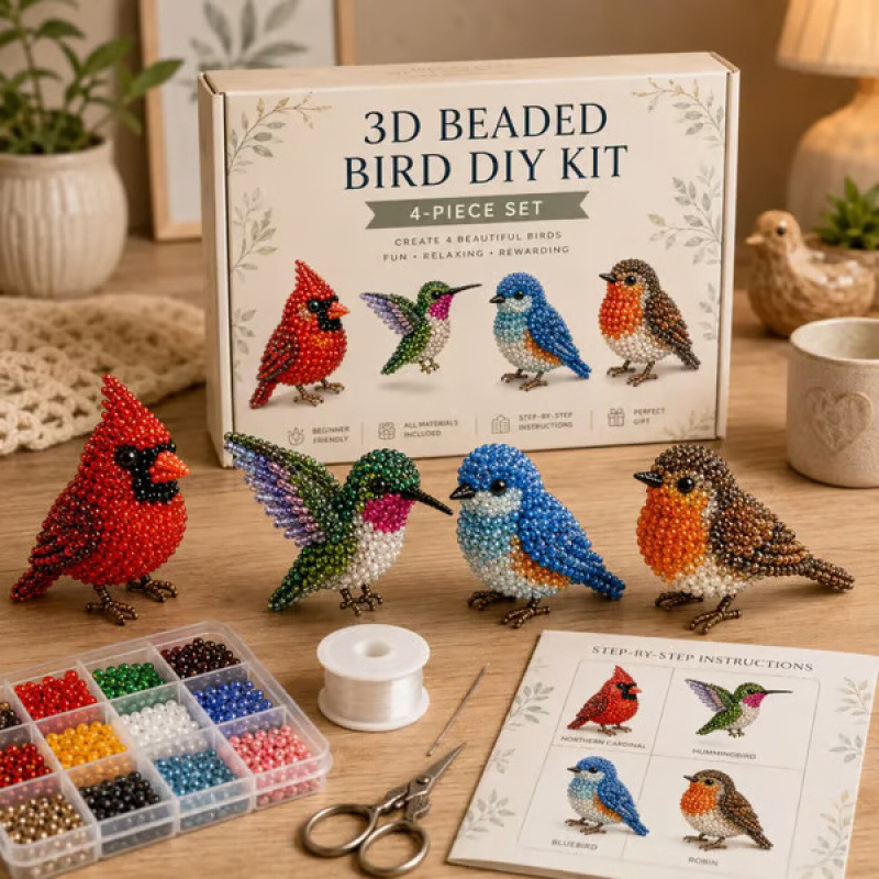 Kletshuts™ BeadCrafts: Beginner-Vriendelijk Plezier 3D DIY Kralen Knutselen