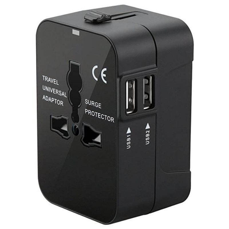 UniversalAdapter - Universele Dual Ports Reizen Compacte Adapter