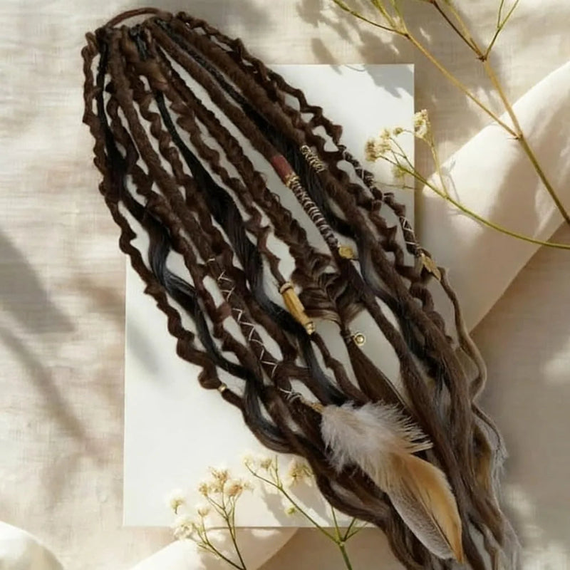 Rose® BraidedExtensions: Natuurlijke Vlechtuitziende Haar Ponytail Design Extensions