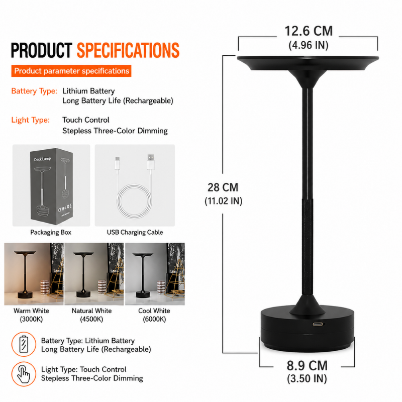 Ledsen™ LuxeLamp: Moderne Elegante Nachtlamp Tafel Touch Lamp