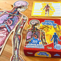 Kletshuts™ BodyPuzzle: Educatieve Menselijke Lichaams Anatomie Puzzel Set