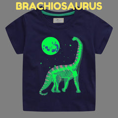 Icone™ DinoShirt: Kinderen Gloeien op De Donker Dinosaur T-shirt