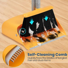 Cleaner Pro° FlexibleBroom: Verstelbare Lange Handgreep Eenvoudige Opslag Flexibele Bezem