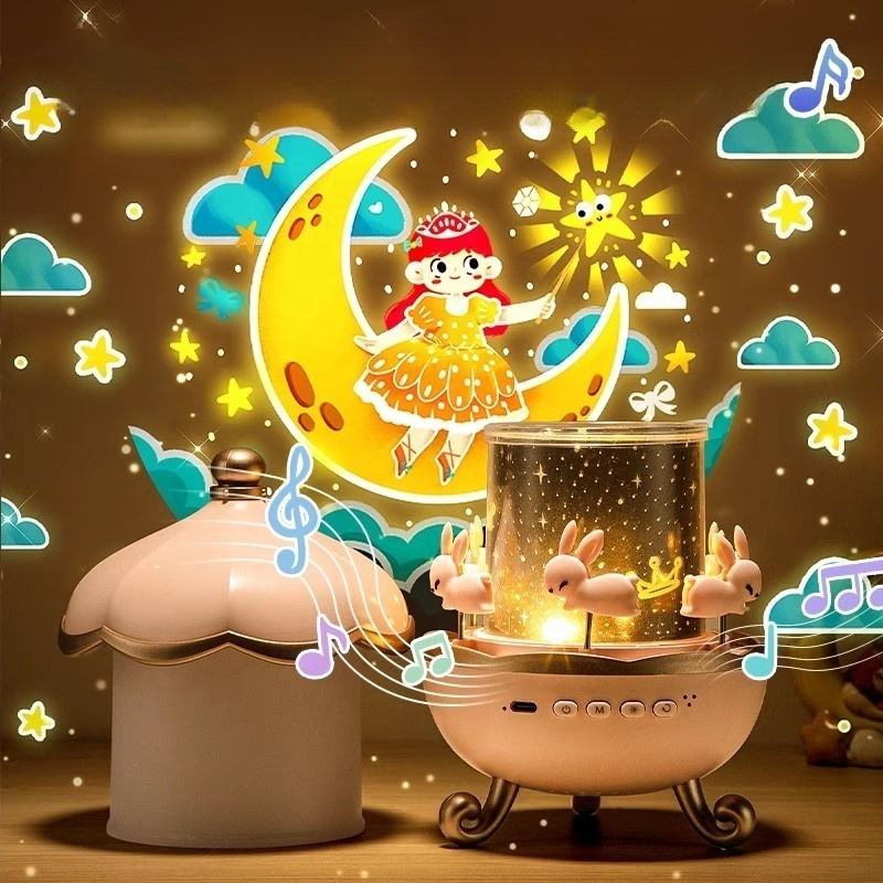 Ledsen™ BunnyProjector: Multi Film Licht Bunny Ontwerp Kleurrijke Projector