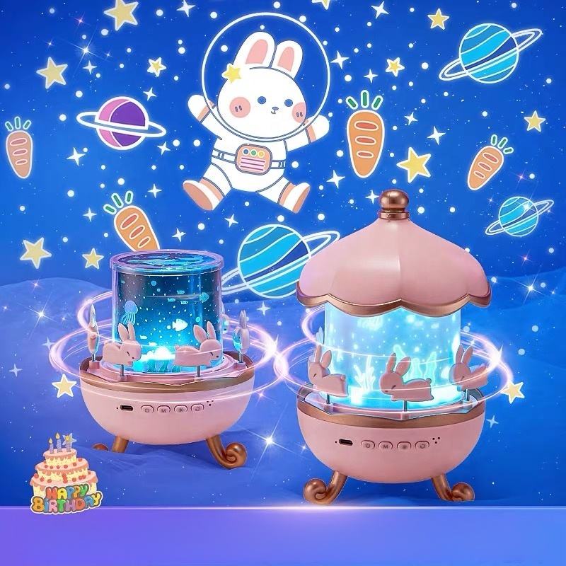 Ledsen™ BunnyProjector: Multi Film Licht Bunny Ontwerp Kleurrijke Projector