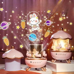 Ledsen™ BunnyProjector: Multi Film Licht Bunny Ontwerp Kleurrijke Projector