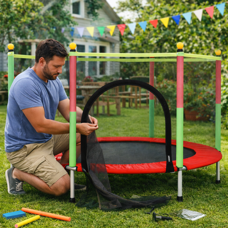 Kletshuts™ JumpingTrampoline - Leuk Energiek Genietelijk Actief Spelen Springtrampoline