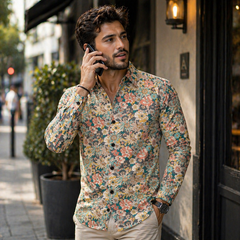 Icone™ FloralSleeve - Tijdloos Klassieke Stijl Bloemenprint Top
