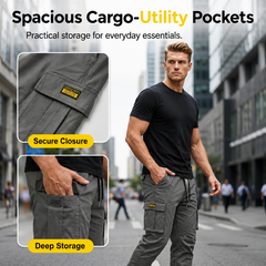 Icone™ CargoPants: Multi-Pockets En Verstelbare Taille Casual Cargo Broeken Voor Mannen
