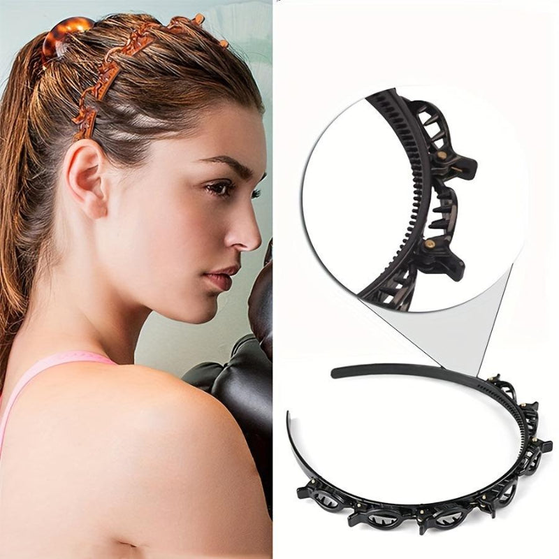 Rose® ClipHeadband 1+1 GRATIS: Eenvoudig Stijlen Multi-Grip Haarband Haar Clips