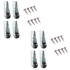 Globetrek° CasterWheels 4+4 GRATIS: Ruimtebesparende Zware Casterwielen