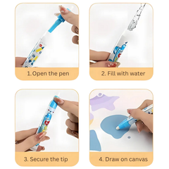 Kletshuts™ WaterCanvas: Herbruikbare Water Doodle Canvas Set Voor Kinderen
