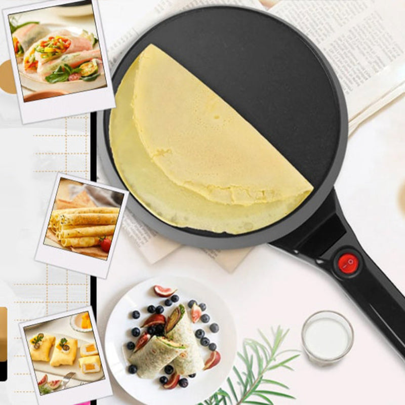 Globetrek° CrepeMaker: Snelle Zelfs Verhitting Premium Elektrische Crepe Maker