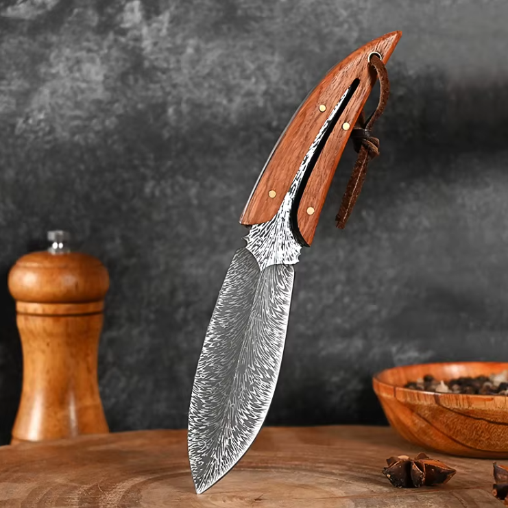 Globetrek° FeatherKnife: Uniek Veer Geïnspireerd Ontwerp Compact Mes