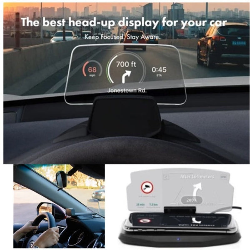 SmartDrive - Slimme Veilige GPS Navigatie Heads Up Display Rijondersteuning