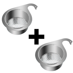 Globetrek° SinkStrainer 1+1 GRATIS: Roestvrij Filter Zwaan Stijl Spoelbak Zeef