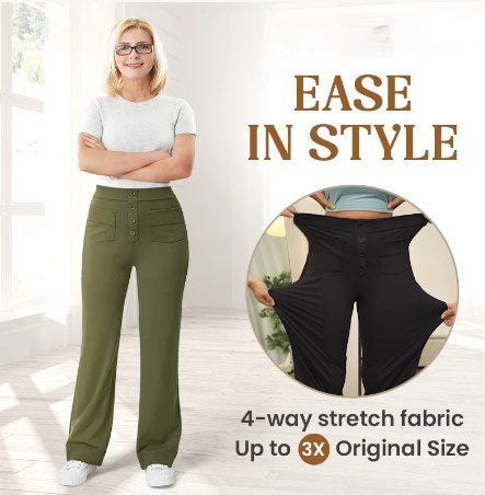 Icone™ FlexTrousers: Hoge Taille Hele Dag Comfort Flexibele Broek