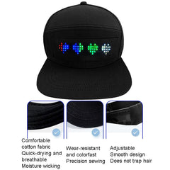 Icone™ DisplayCap: DIY LED Lichtboodschap Display Bluetooth Controle Pet