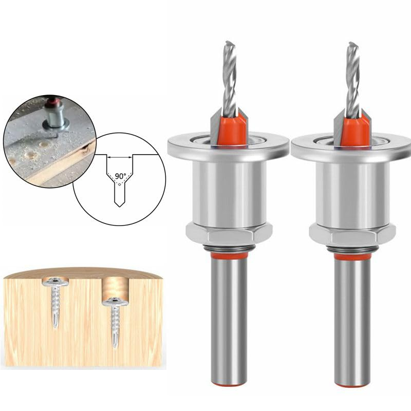 DrillBits - Premium Nauwkeurige Verstelbare Verzonken Boorbits Set