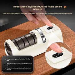 Globetrek° EdgeSharpener: Elektrisch Snel Verscherping Systeem Zacht Rand Finish Hulpmiddel